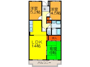 カサベルデ大正の物件間取画像